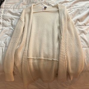 cream cardigan |  size medium